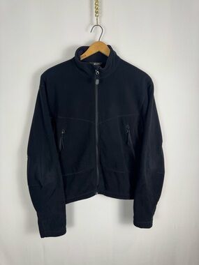 Mountain Equipment Men's Lightweight Black Zip-Up Fleece Jacket